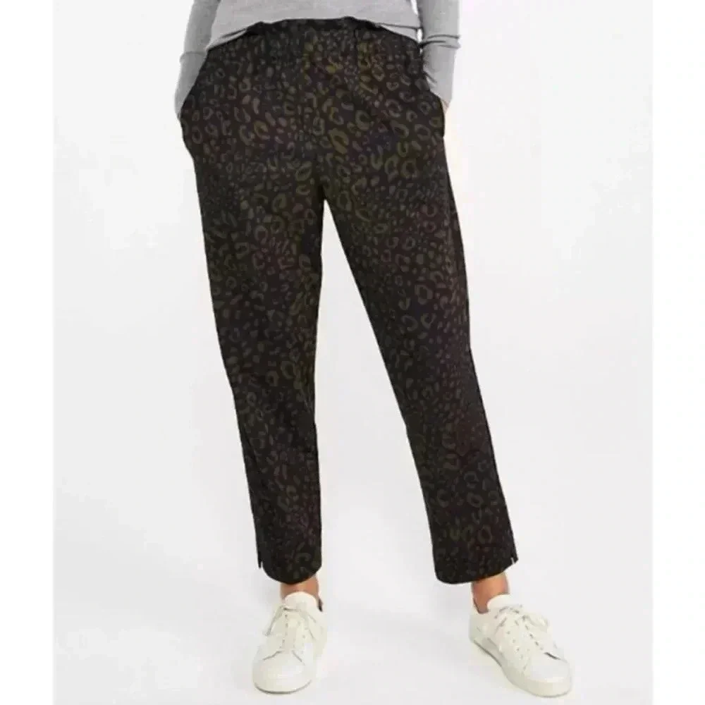 NWT Ann Taylor Animal Print Paperbag Pants